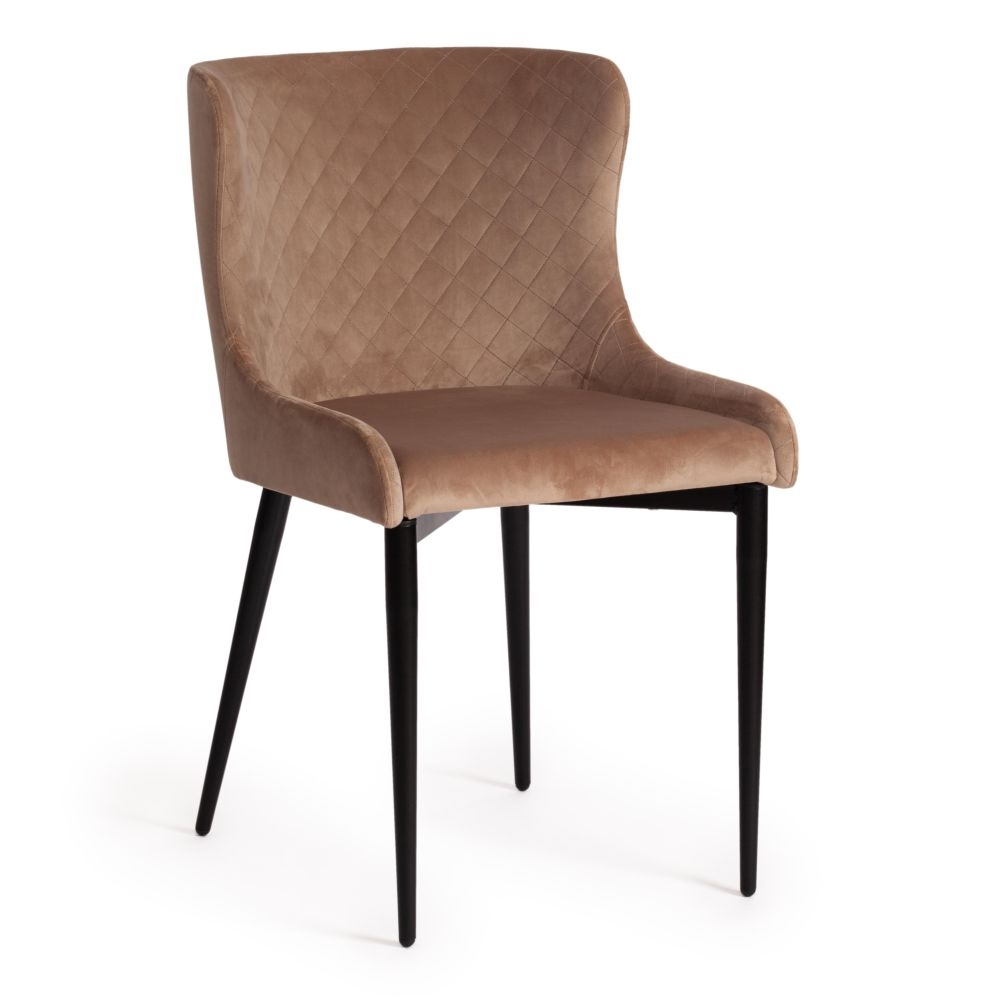 Стул MANTRA (mod. 713) / 1 шт. в упаковке ткань/металл, 49х61х82 см, высота до сидения 49 см, бежевый barkhat 5/черный