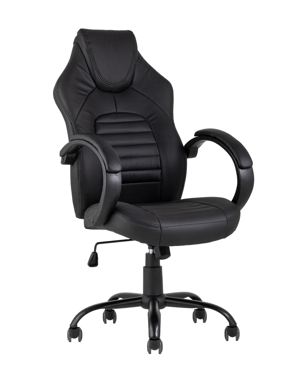 Геймерское кресло TopChairs Racer Midi Черный