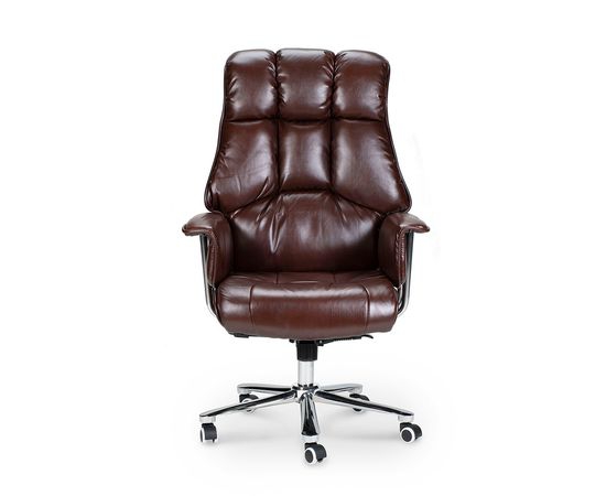 Кресло офисное Президент Коричневая экокожа