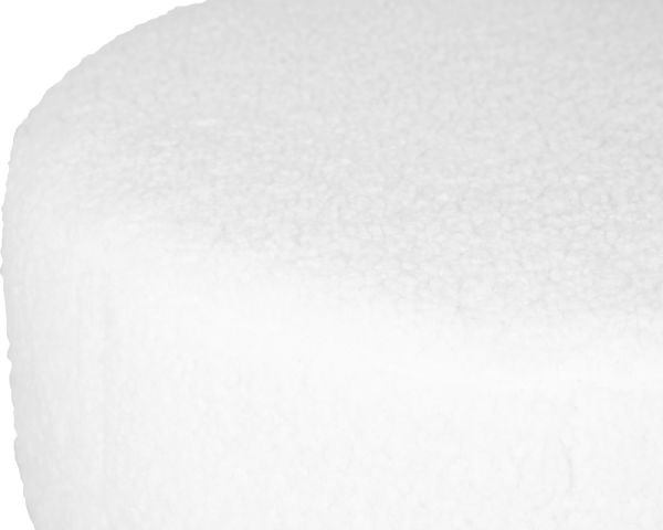 Пуф DOBRIN DANNY BLACK (белый букле (13))