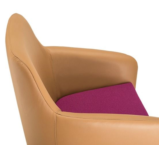 Кресло Гур D80 Розовое/Бежевое