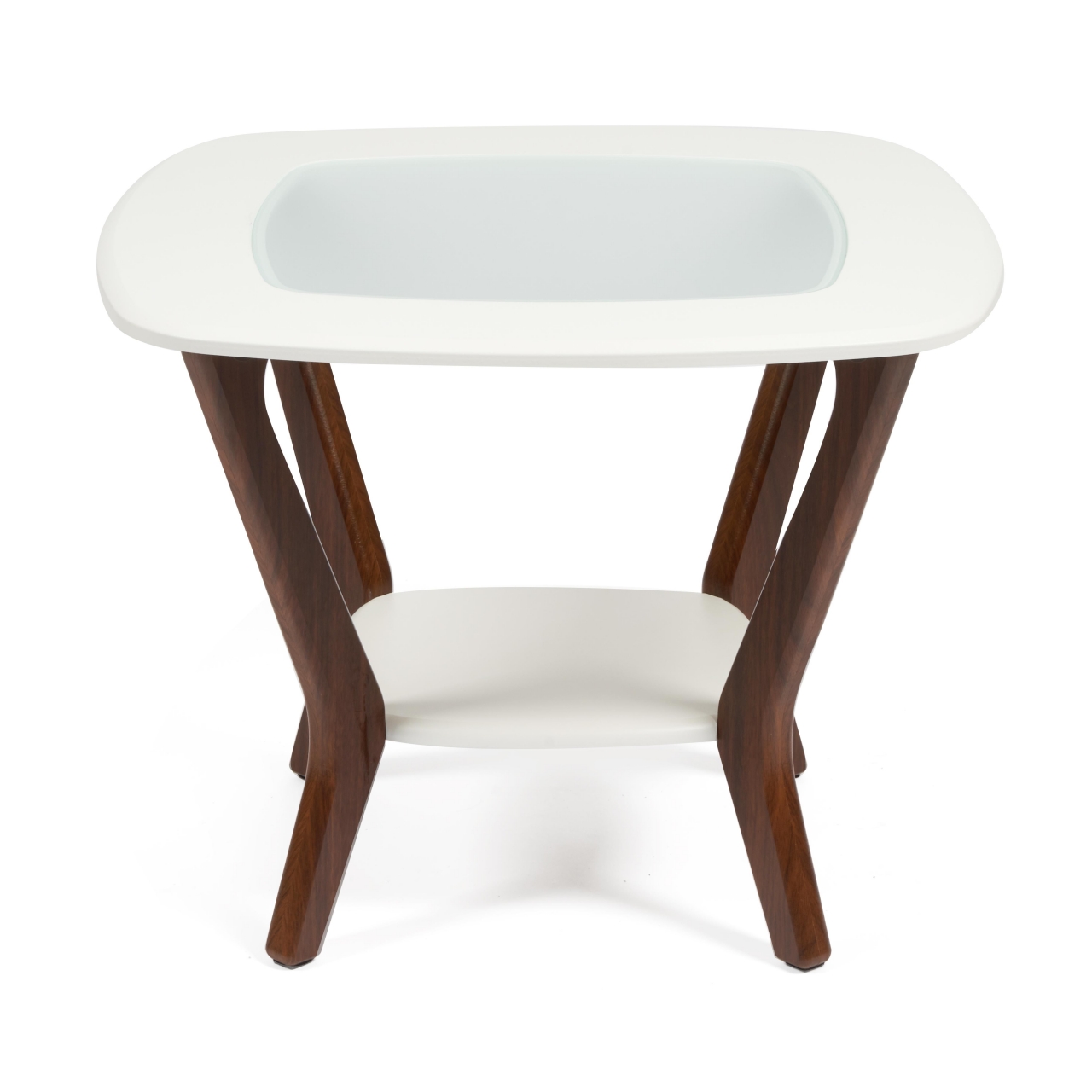 Стол журнальный GOODWIN МДФ/дерево, 65*65*50 см, белый