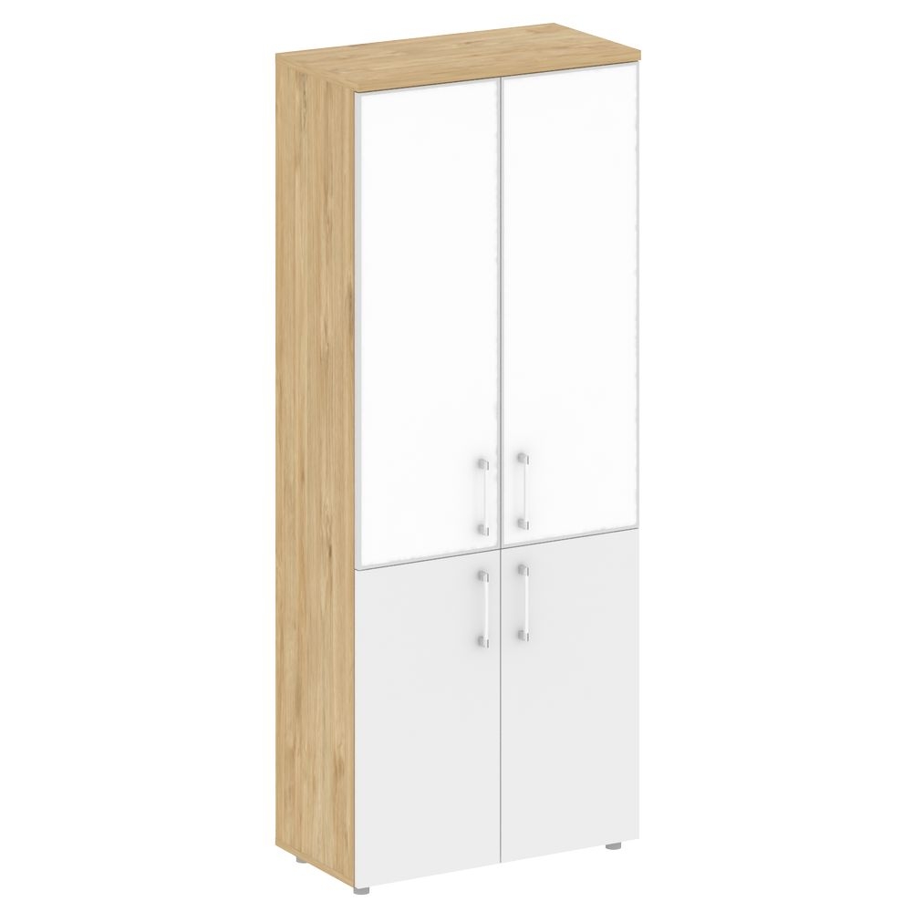 Шкаф высокий широкий SHIFT SK.ST-1.2R white Тиквуд Светлый/Белый Бриллиант