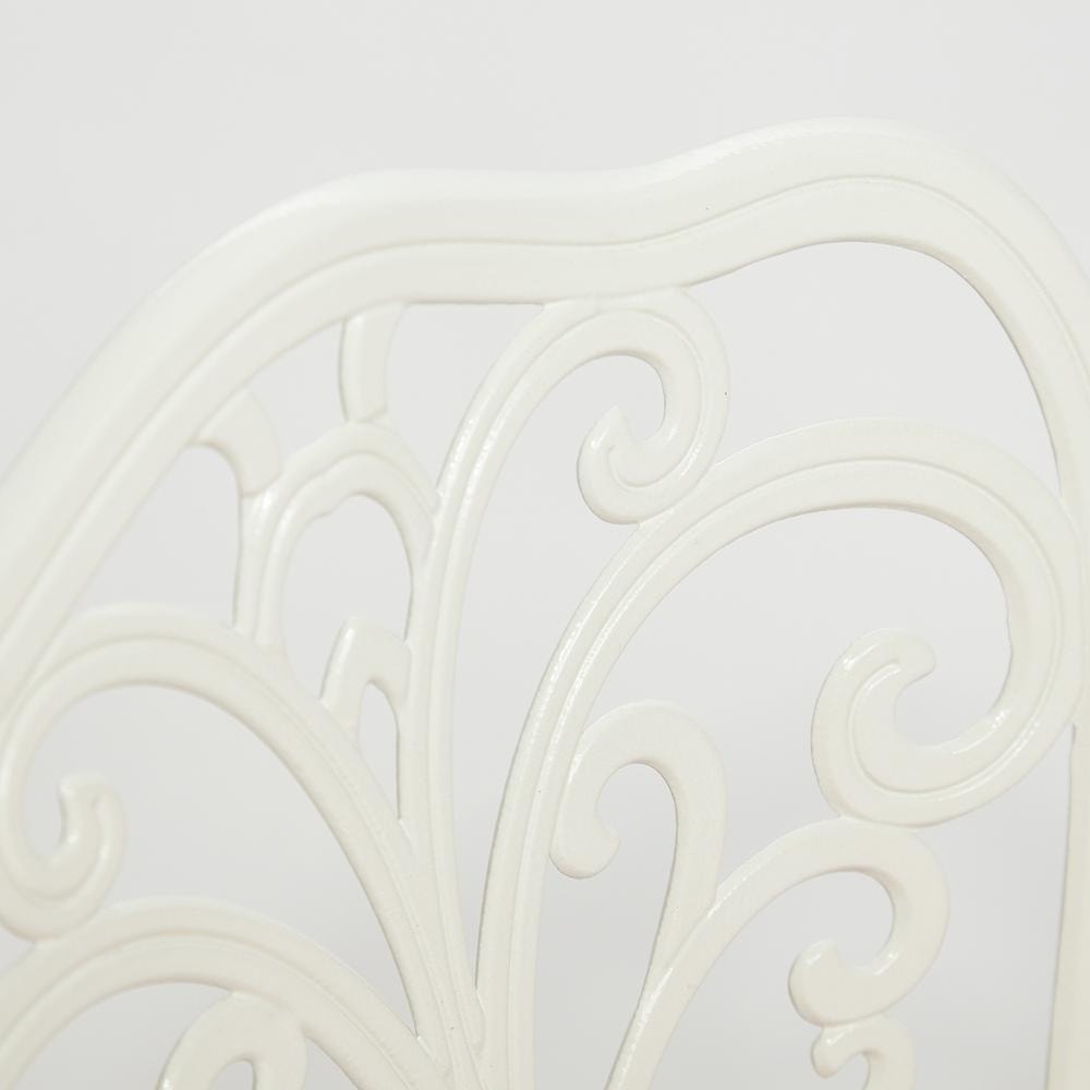 Комплект Secret De Maison Romance (стол +2 стула + 2 подушки) алюминиевый сплав, D60/H67, 53х41х89см, butter white
