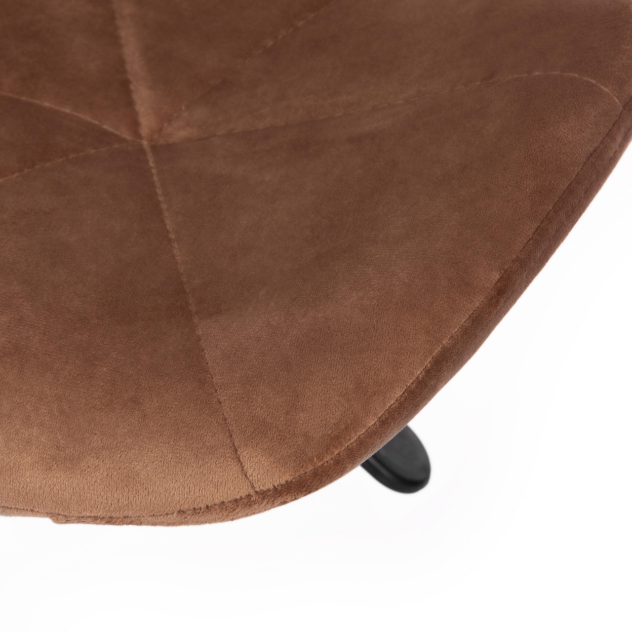 Офисное кресло Recaro (mod.007) металл, вельвет, 45x74+10см, коричневый (HLR11)