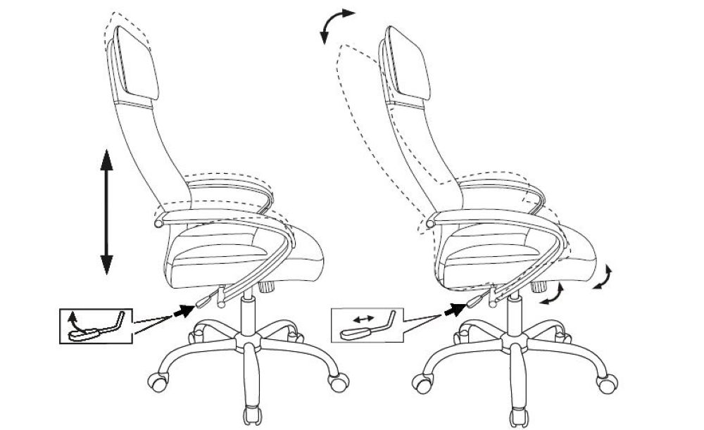 Кресло руководителя Бюрократ CH-608SL/ECO Черный