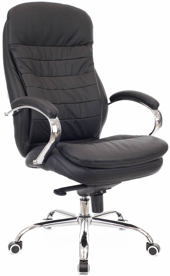 Кресло для руководителя Everprof Valencia M Кожа Черный
