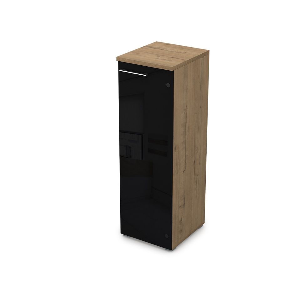 Пенал средний со стеклом правый GLOSS LINE 9НП.017.7П Teakwood