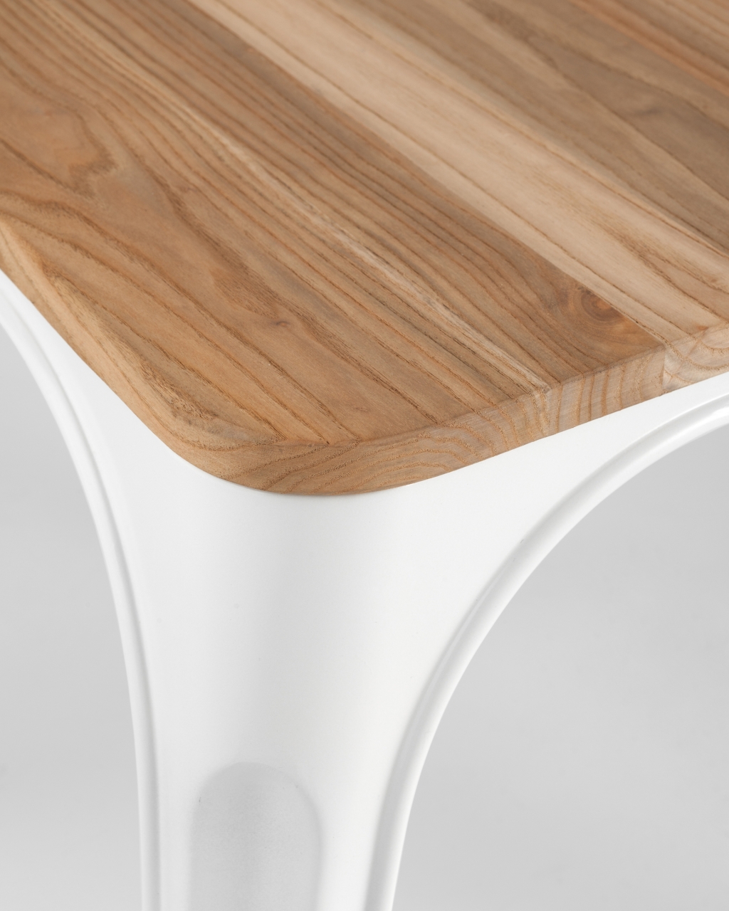 Стул Tolix Wood 850 Белый матовый
