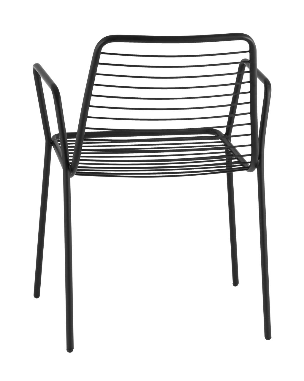 Стул Дели с подлокотниками металл черный