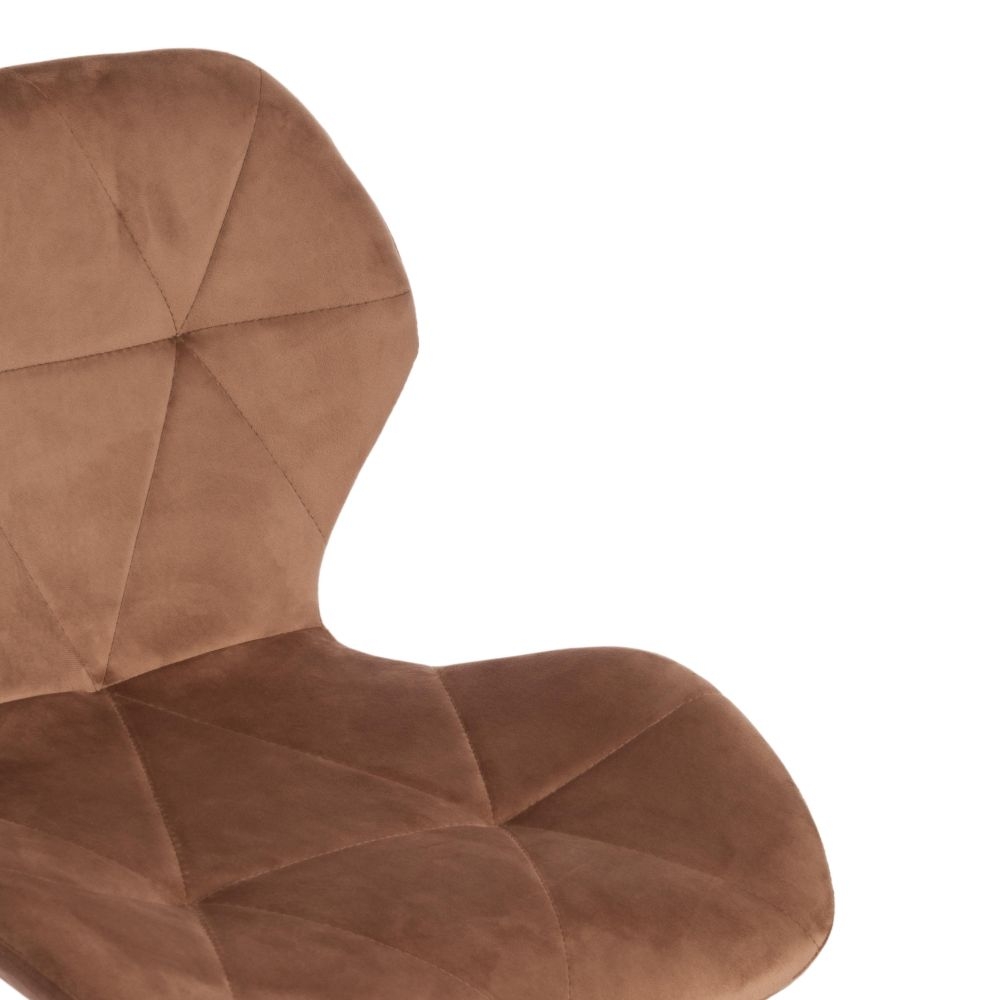 Офисное кресло Recaro (mod.007) / 1 шт. в упаковке металл, вельвет, 45x74+10см, коричневый (HLR11)