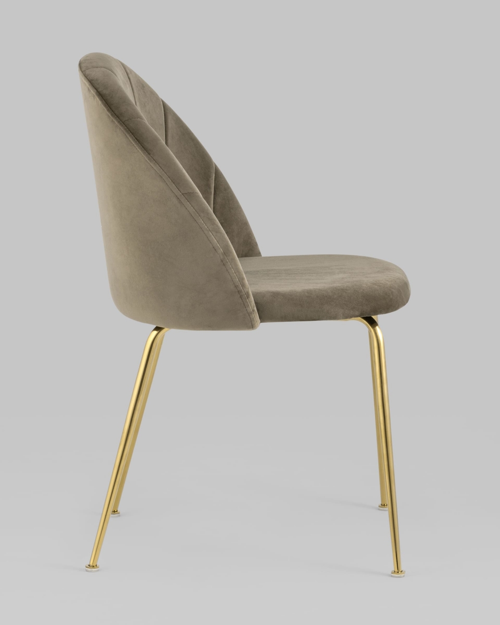 Стул Kiwi Gold велюр Коричневый