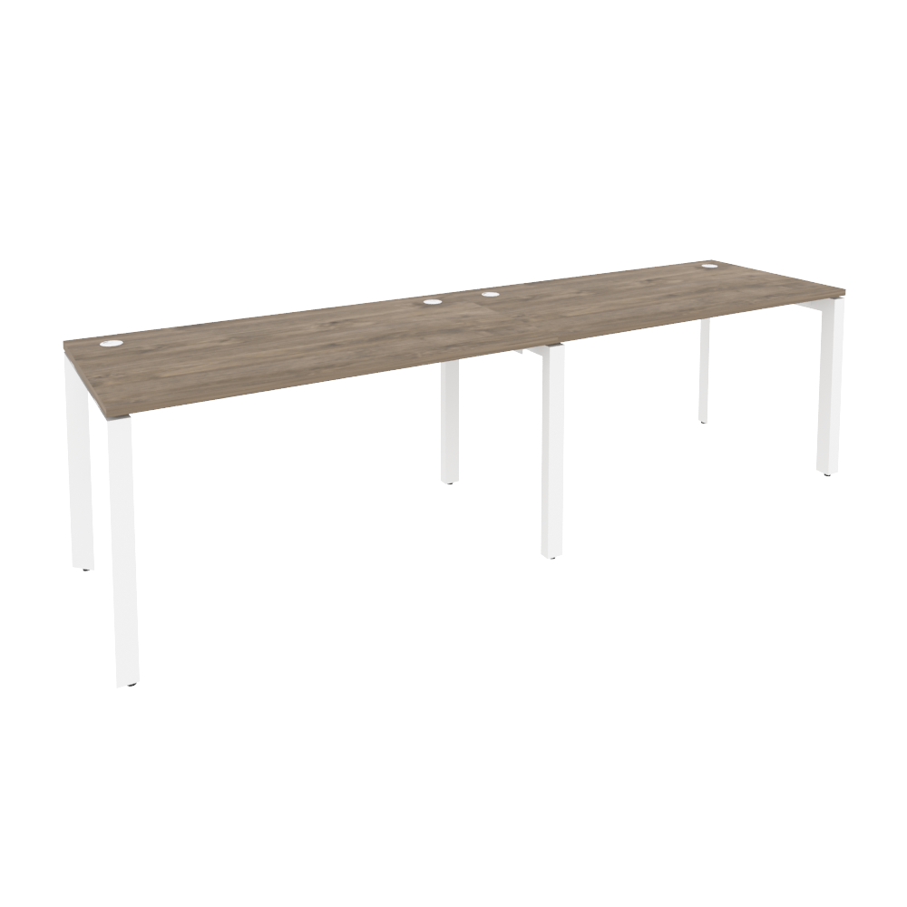 Рабочая станция на П-образном м/к ONIX O.MP-RS-2.3.7 Тиквуд Темный/Белый