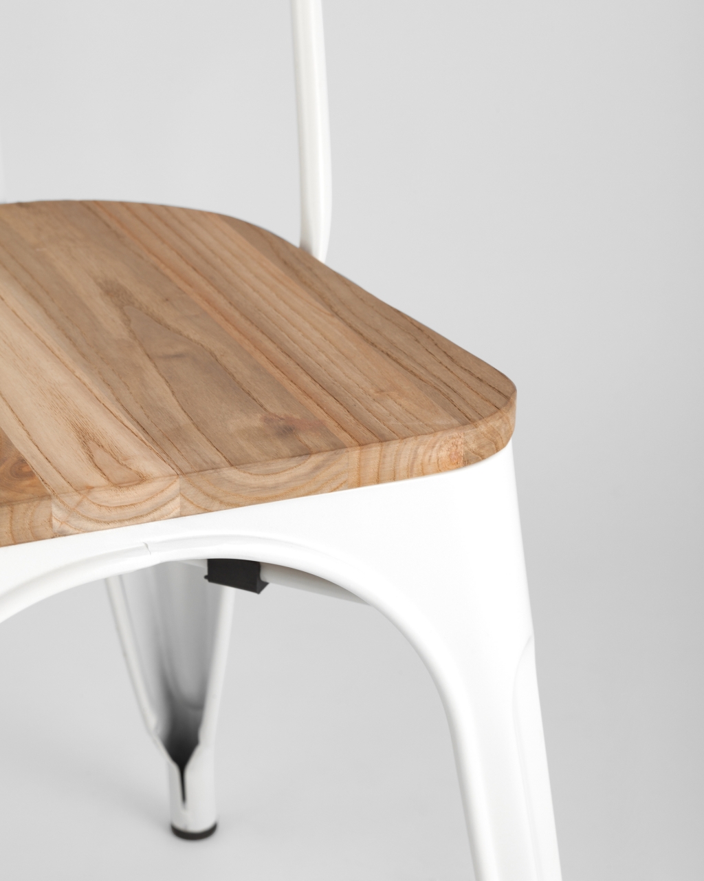 Стул Tolix Wood 850 Белый матовый