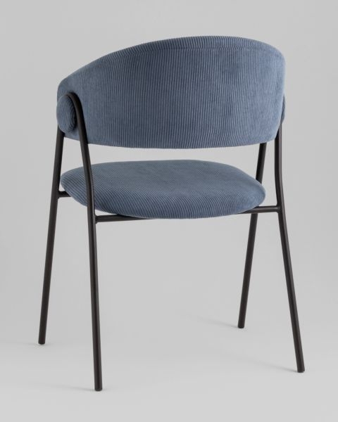 Стул Колин NEW вельвет пыльно-синий