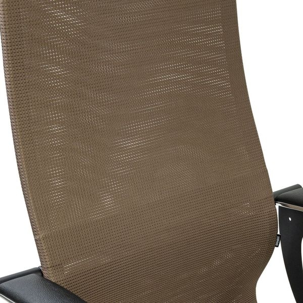Кресло руководителя BRABIX PREMIUM Ultimate EX-801 хром Черное/коричневое