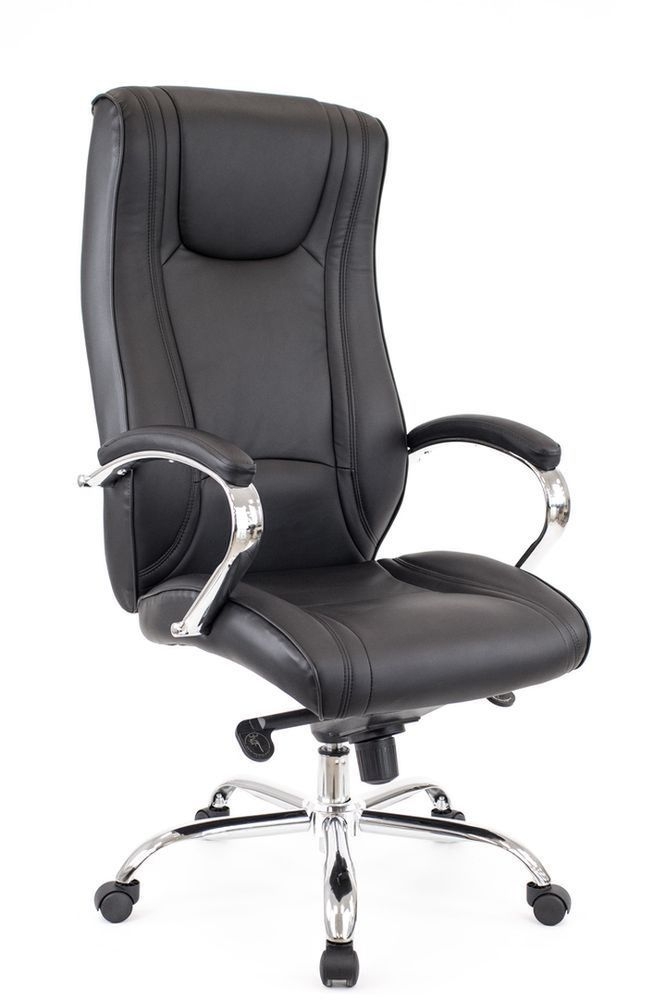 Кресло руководителя King M экокожа Кремовый