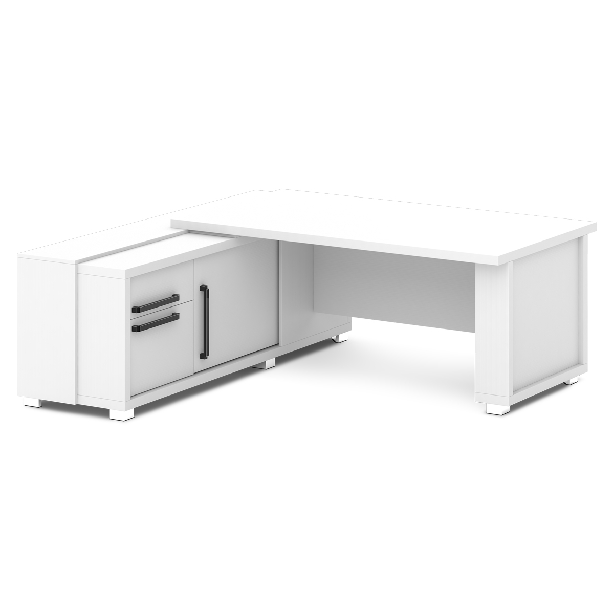 Стол руководителя с греденцией Grace L-116-12 левый