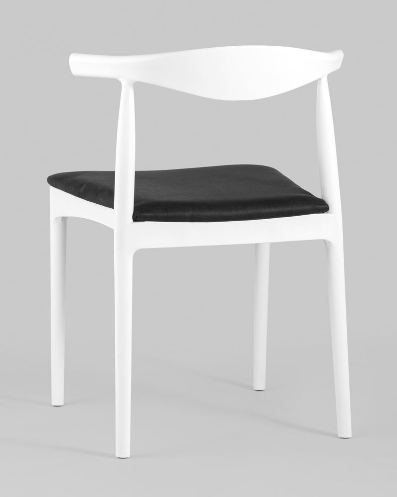 Стул пластиковый Bull с мягким сиденьем Белый