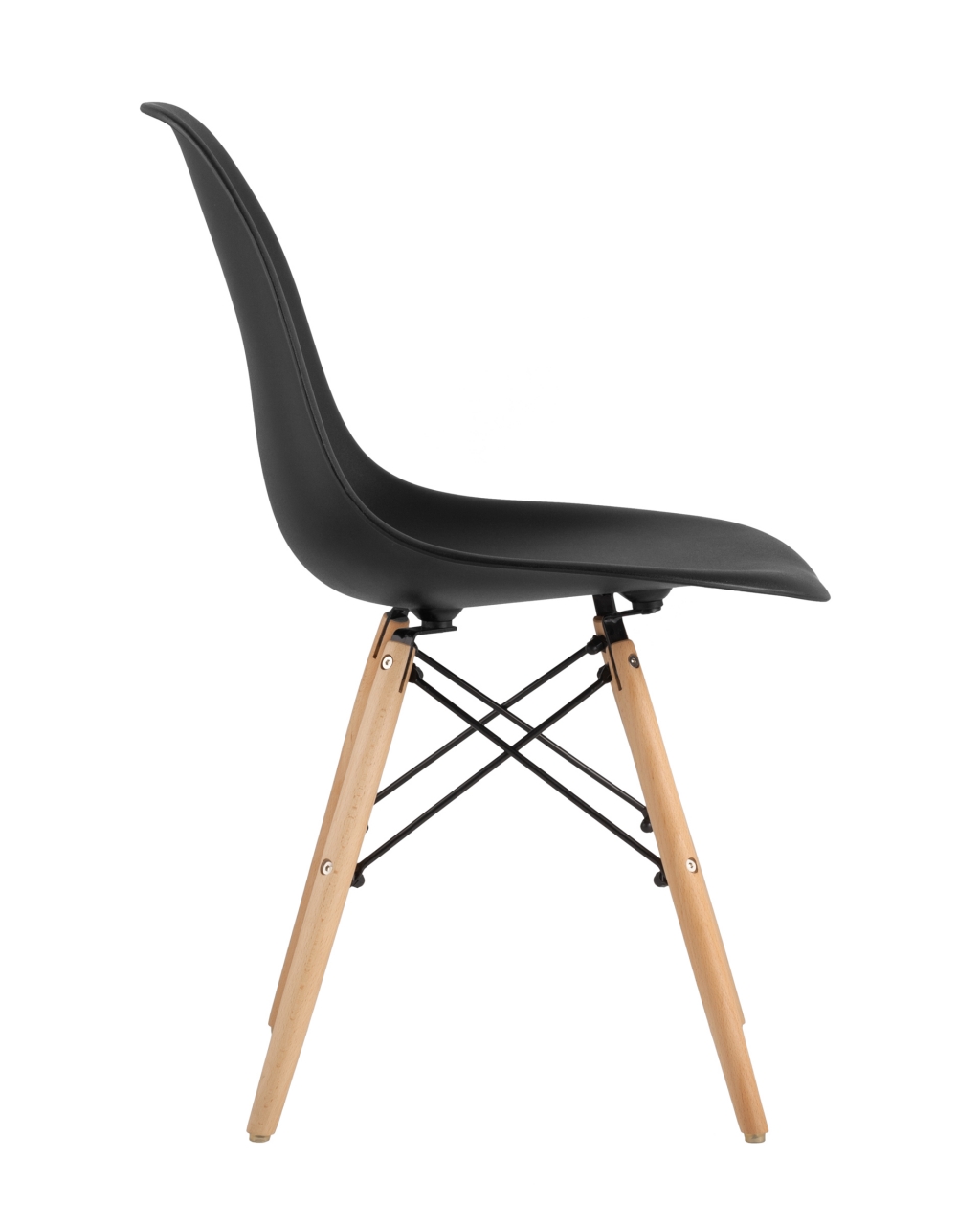 Стул Eames Style DSW черный (разборный каркас)