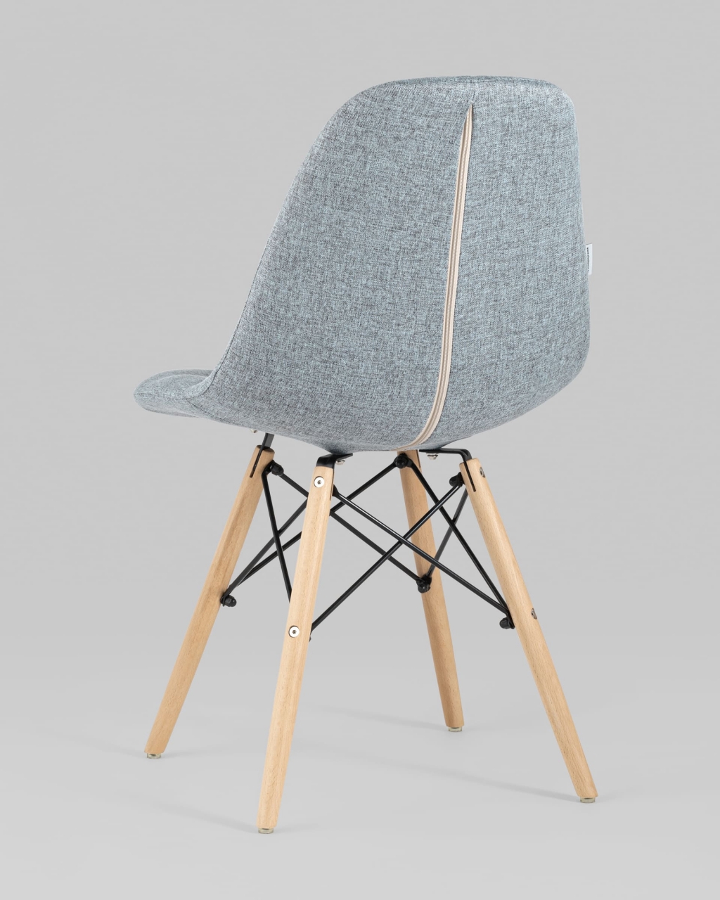 Стул DSW SOFT рогожка Серо-голубой