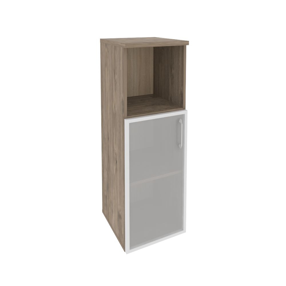 Шкаф средний узкий левый ONIX O.SU-2.2R(L) Тиквуд Темный