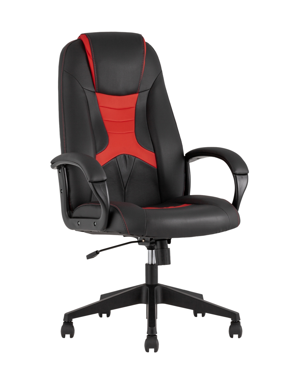Геймерское кресло ТопЧаирс СТ-CЙБЕР 8 РЕД черный/красный / TopChairs ST-CYBER RED