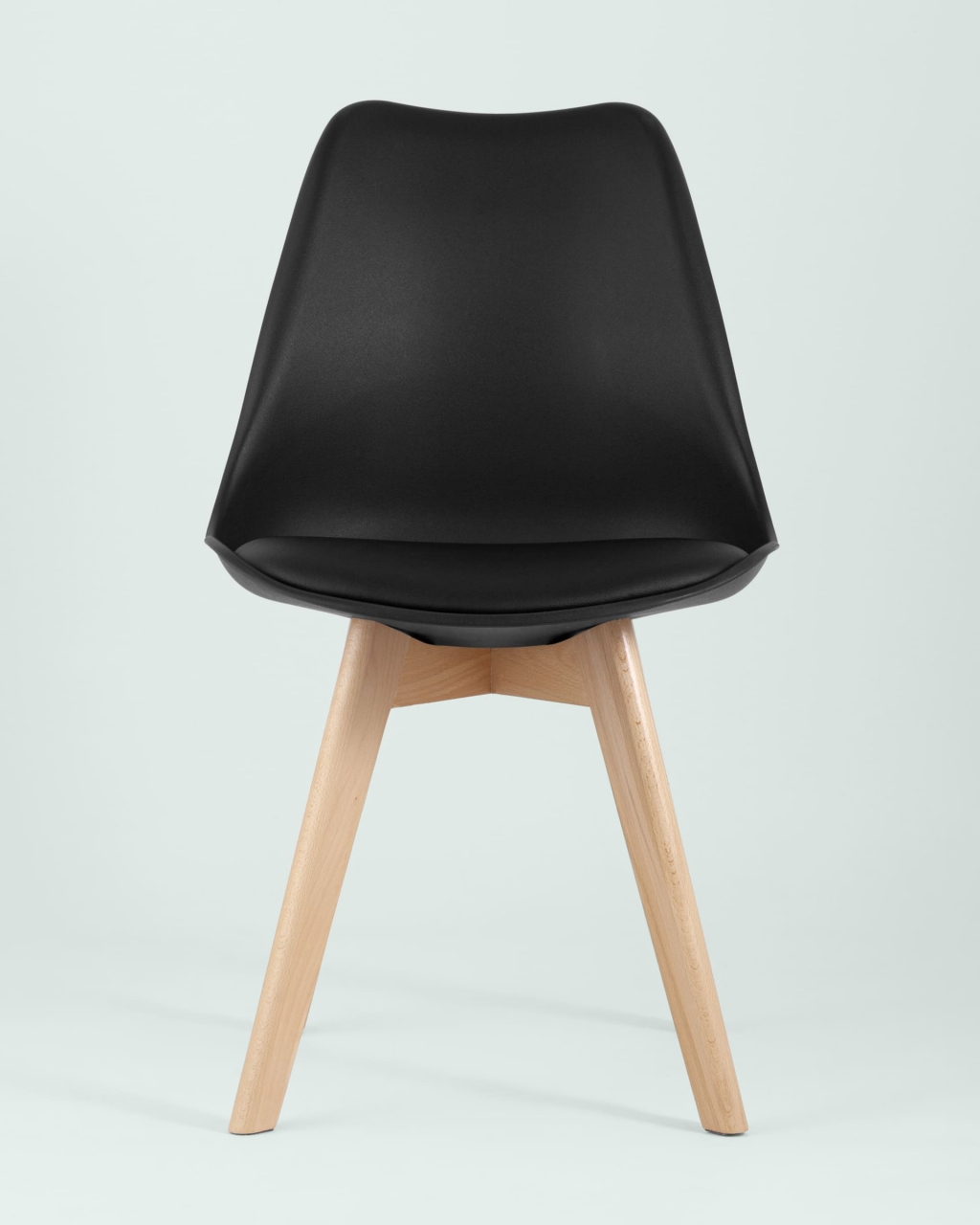 Обеденная группа стол Oslo Square 80x80 см, 4 стула Frankfurt Черный