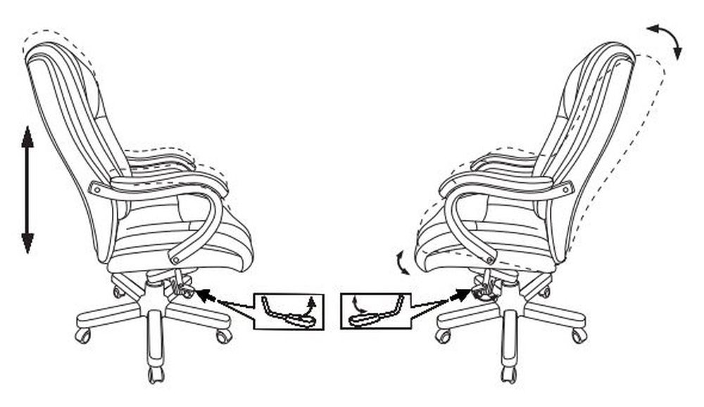 Кресло руководителя Бюрократ T-9925WALNUT Черный