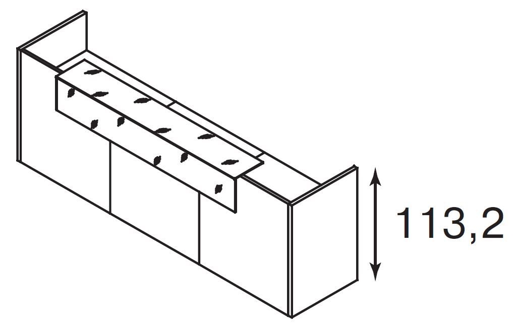 Factory Light Стойка L308 стекло 200