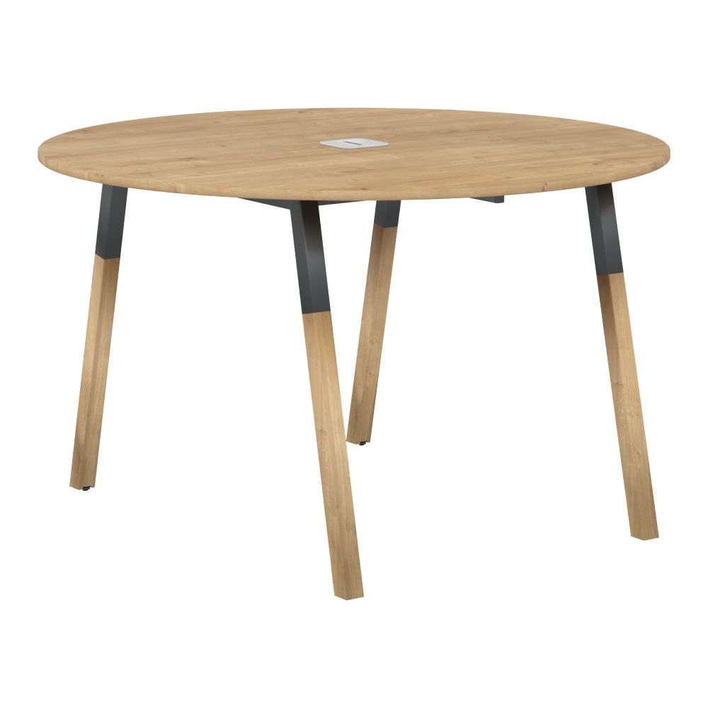 Конференц-стол Forta FRST 1250 Дуб Гамильтон Черный графит