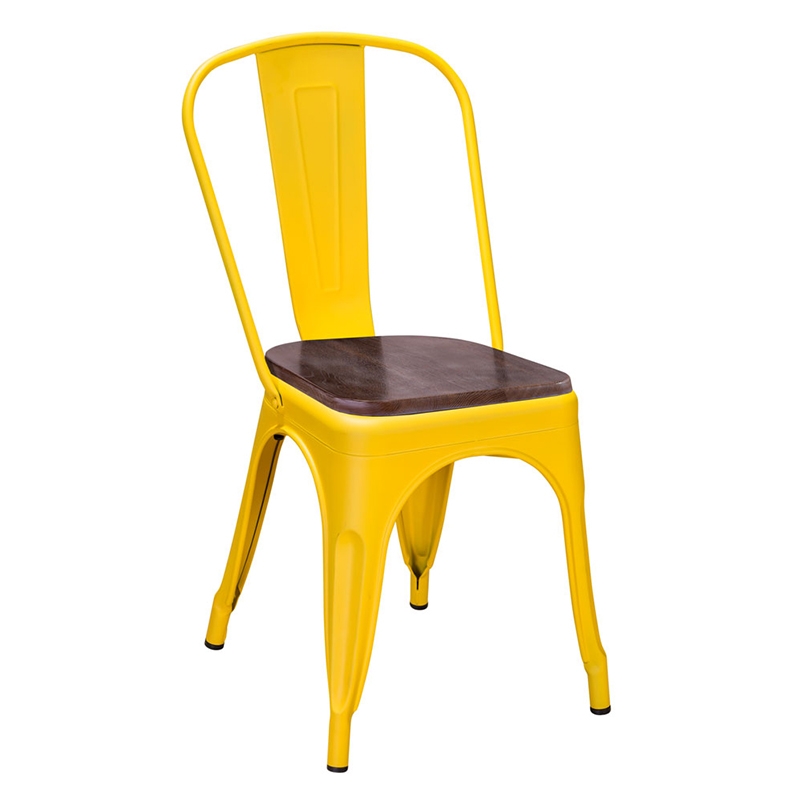 Стул R-home Tolix Wood Желтый