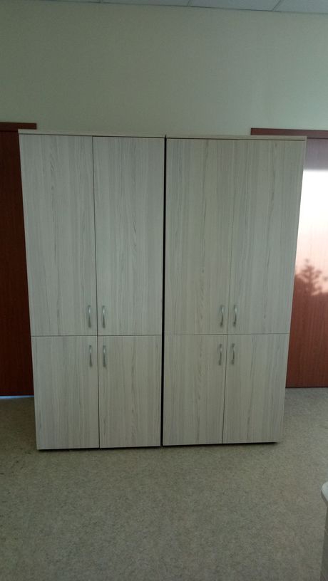 Шкаф высокий закрытый Glassy 6.19.131 Серый