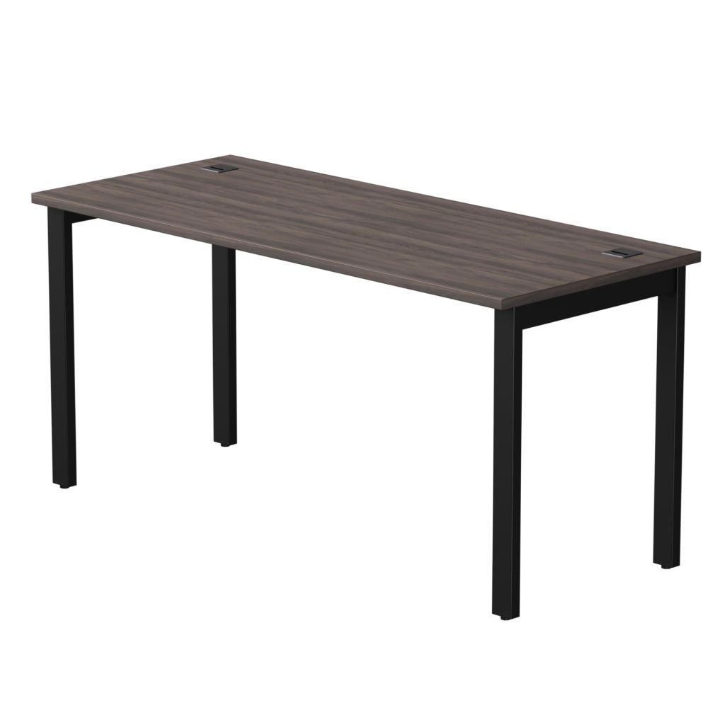 Стол прямой на металлокаркасе, опоры 45 гр Everprof EVO 254S004 Дуб Пасадена Черный