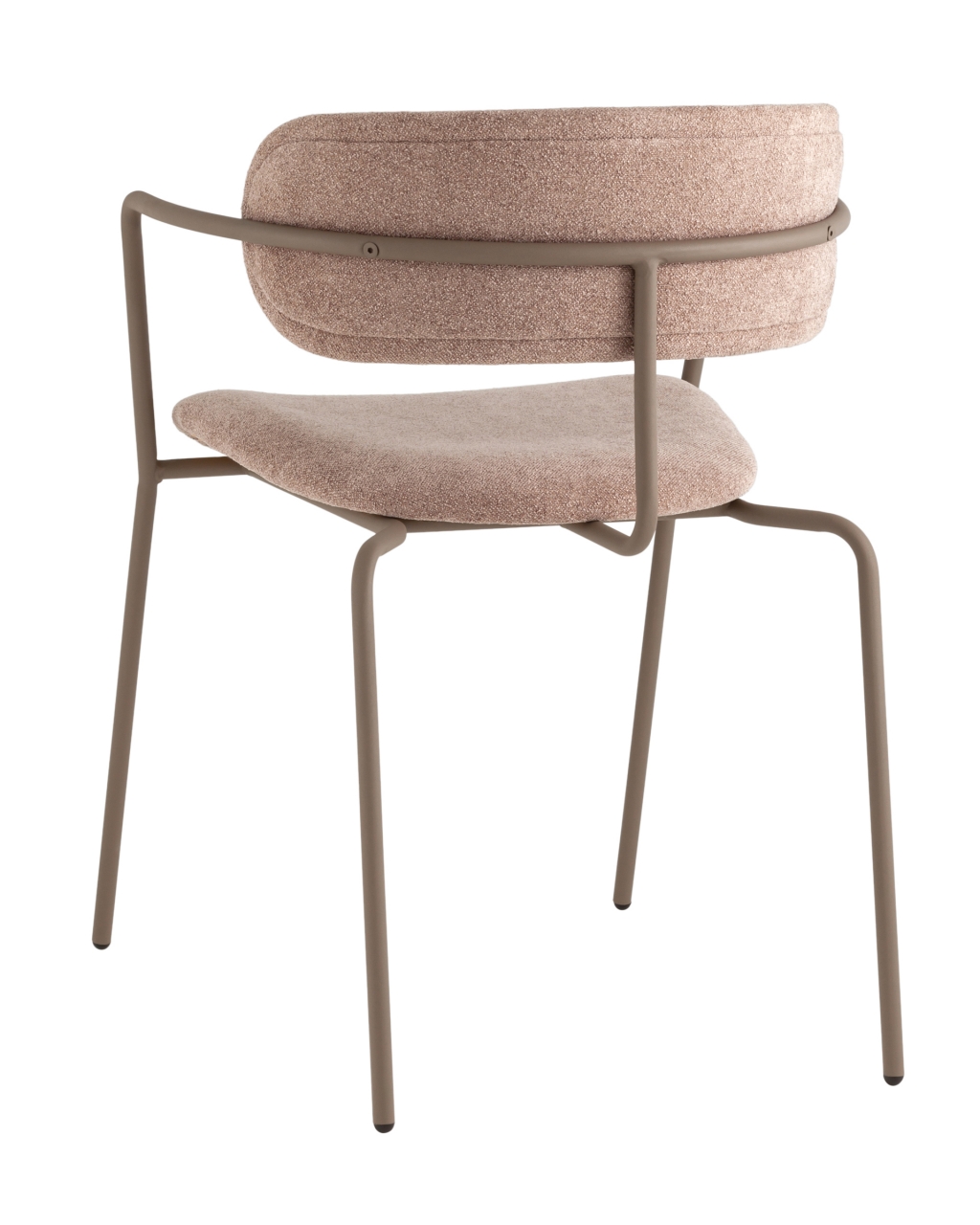 Стул Дженни букле бежевый каркас бежево-серый