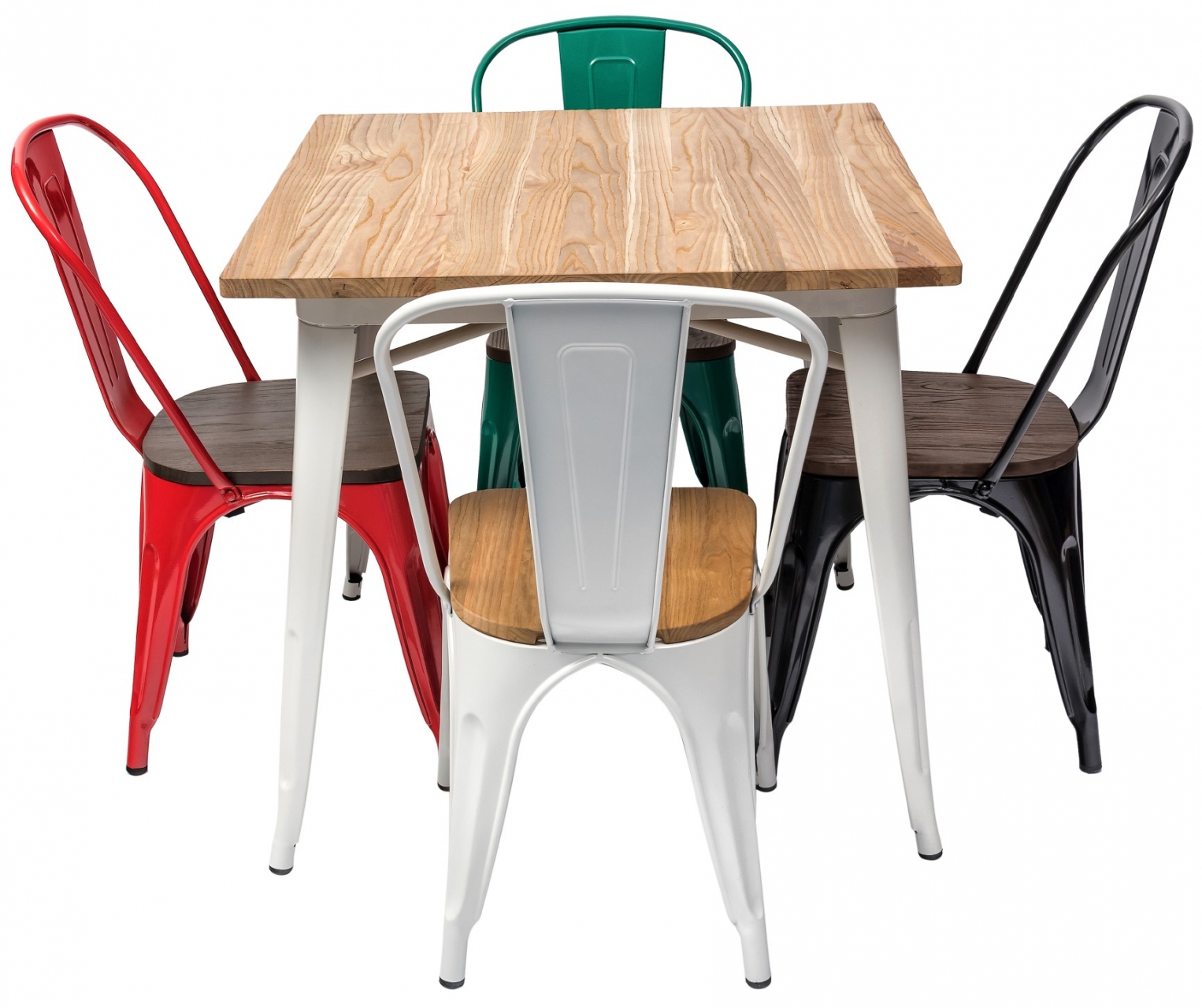 Стул Tolix Wood 850 Черный