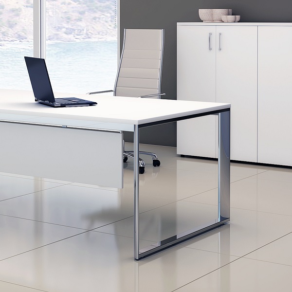 Стол рабочий CARRE 200х100х72см меламин Белый