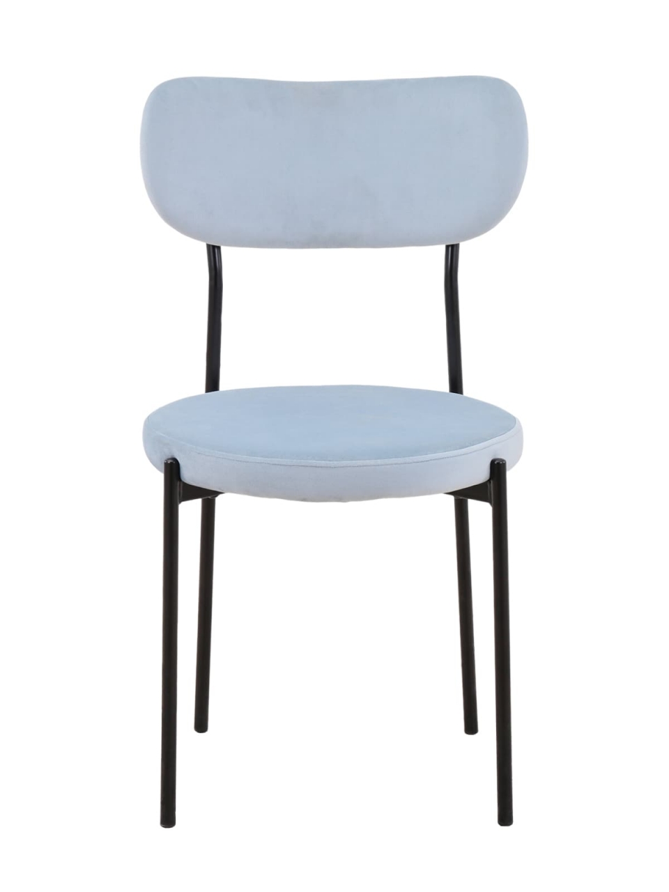 Стул Барбара NEW велюр Серо-голубой