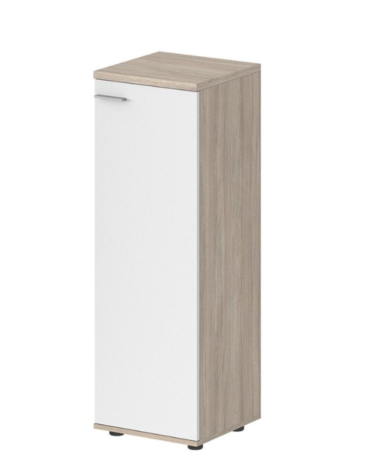 Шкаф средний правый Sigma SG.804.OL.WH.R Дуб светлый Белый