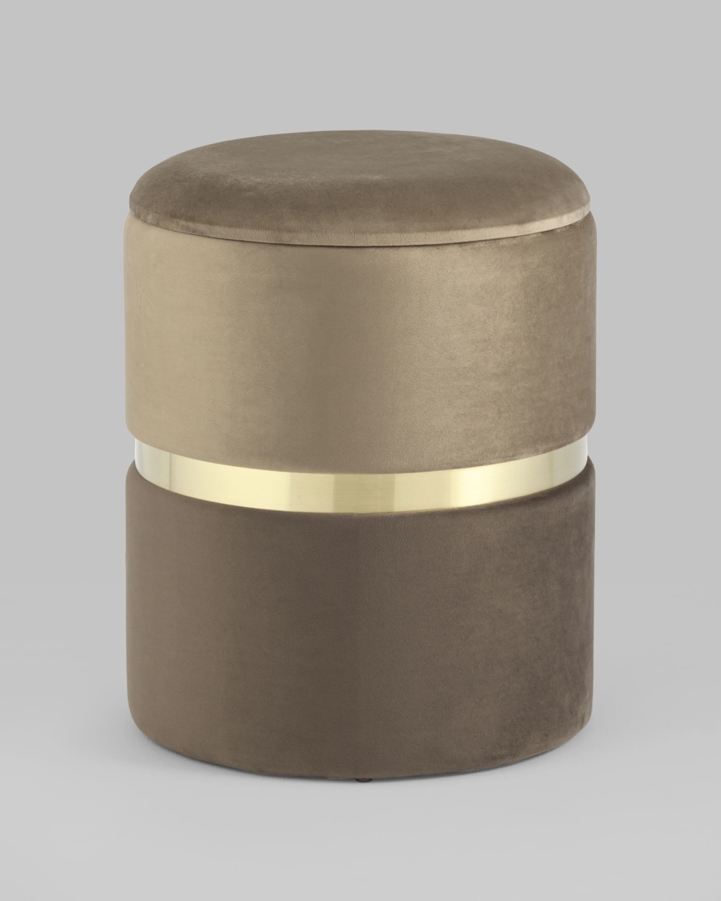 Пуф Кэрри с ящиком велюр Коричневый