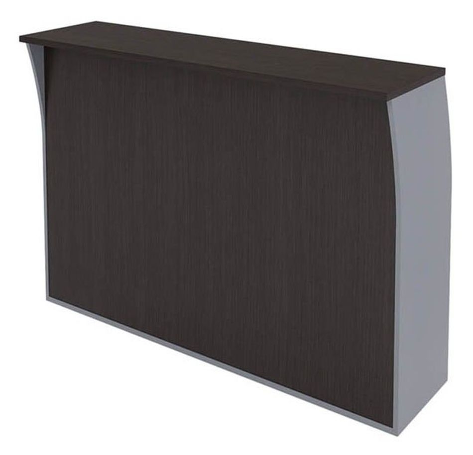 Стойка ресепшн прямая IMAGO РС-4 Венге Магия Металлик