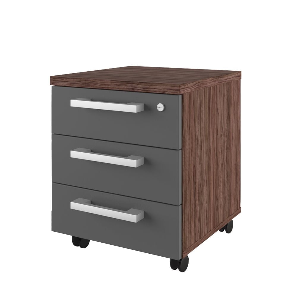 Тумба подкатная FOT30430304 Дезира тёмная/Антрацит