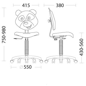 Кресло детское PANDA