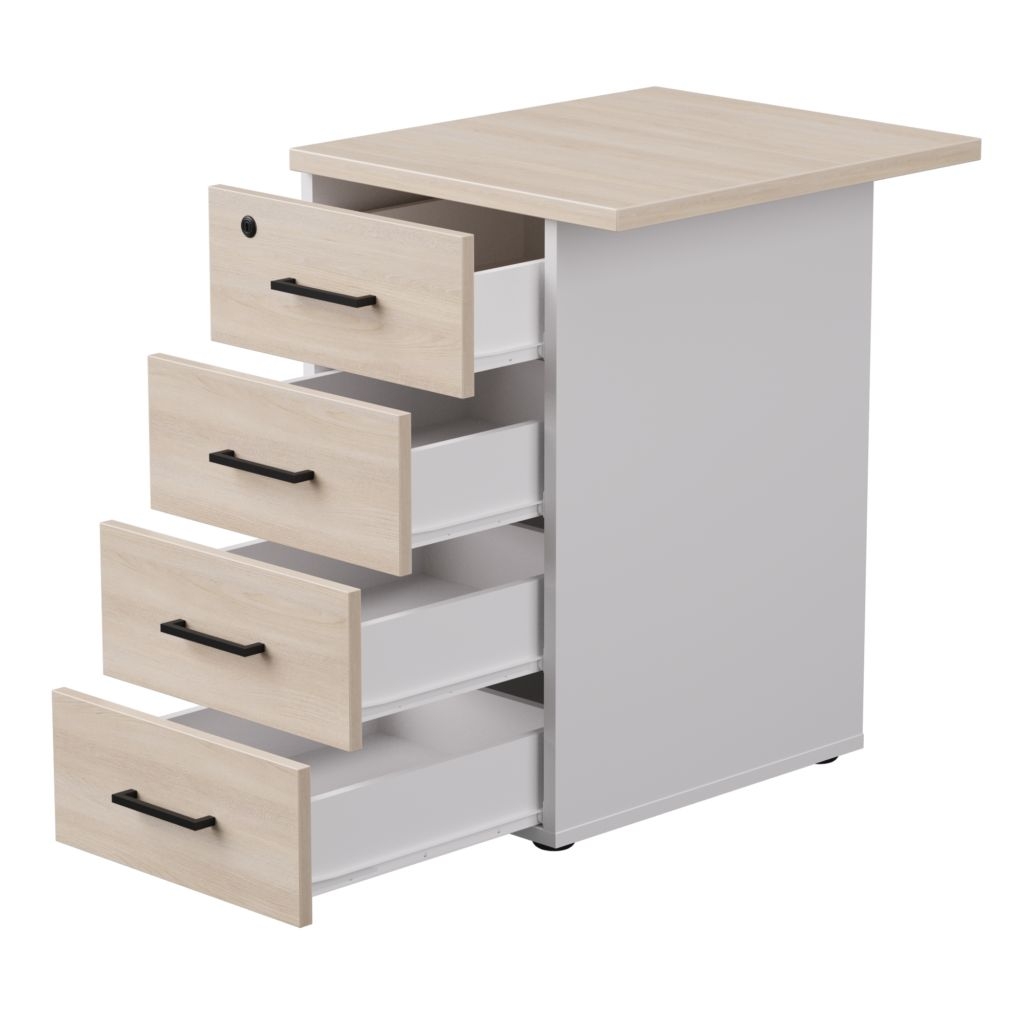 Тумба приставная с топом Everprof EVO 254Т1203 Дуб Соната Белый