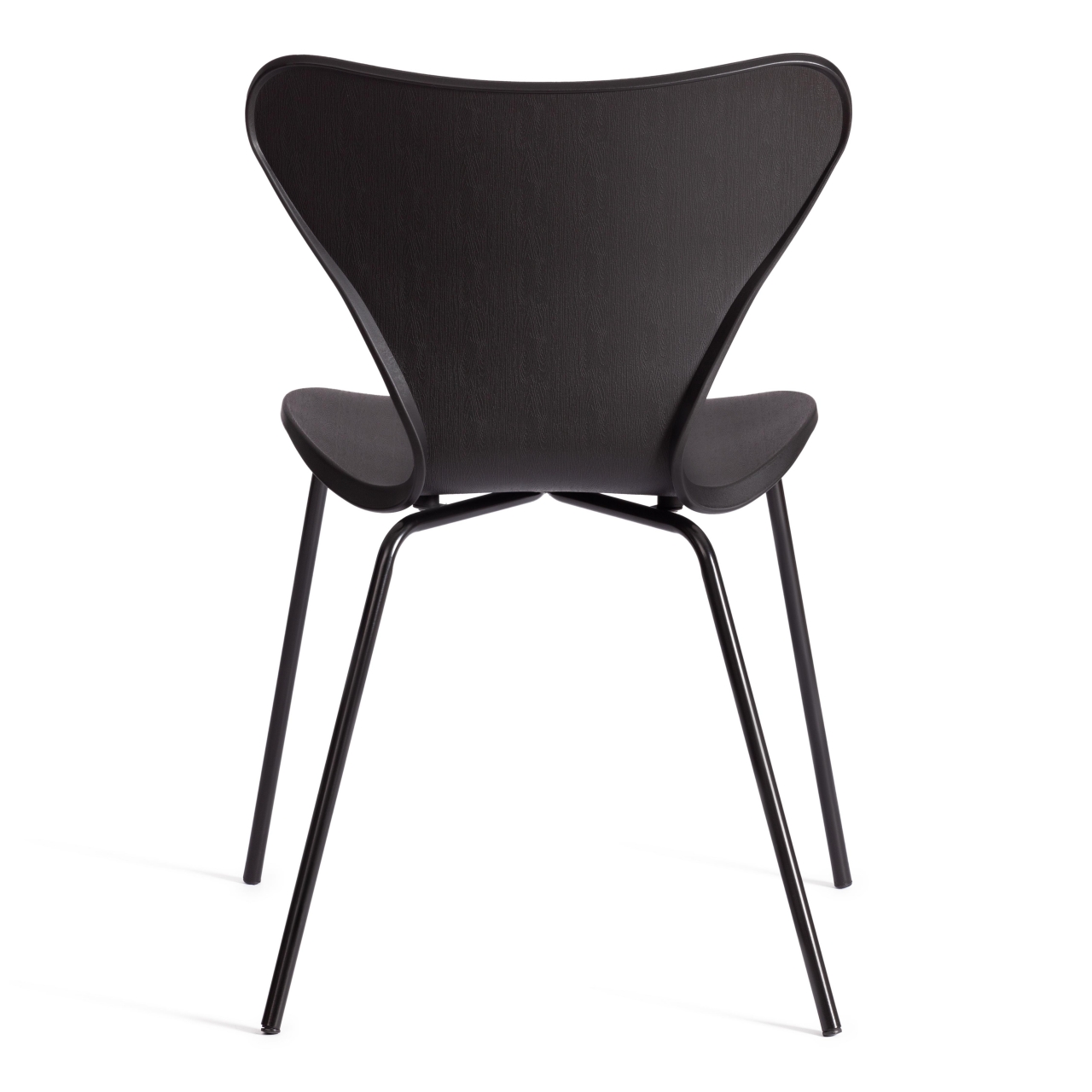 Стул Jacobsen (mod DC 102-1) пластик/металл, 45 х 54.5 х 80 см, Black (Черный) / Black (Черный)