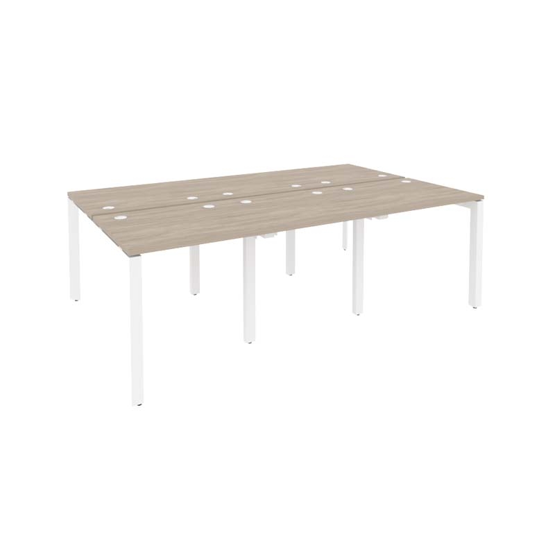 Рабочая станция на П-образном м/к ONIX O.MP-D.RS-6.0.7 Дуб Аттик/Белый