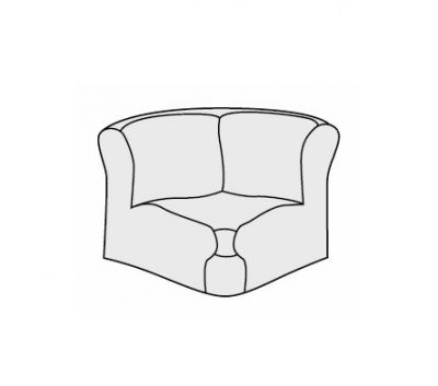 Секция угловая внутренняя 90° Премьер 4 Белая (экокожа)