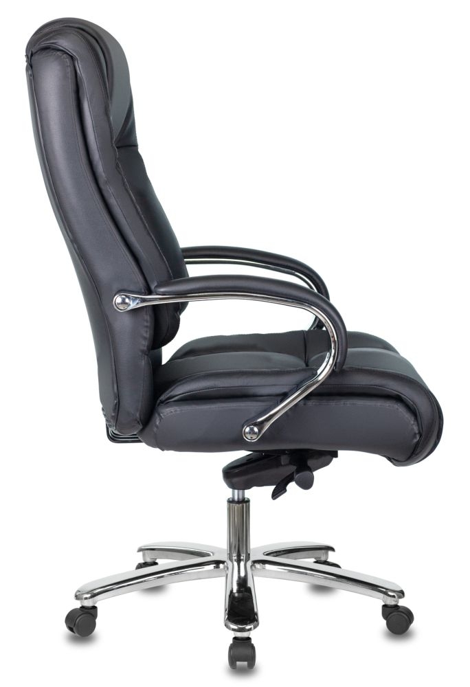 Кресло руководителя Бюрократ T-9925SL кожа Черный