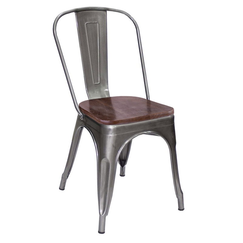 Стул R-Home Tolix Wood Серый Antique