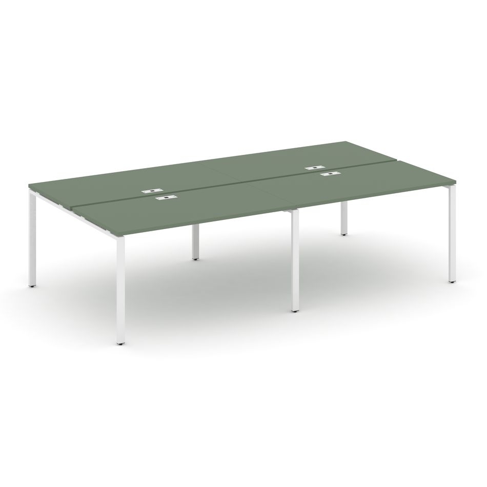 Рабочая станция двухсторонняя на 4 места CONCEPT CN.DRS-005 Кобо Белый